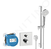 Ideal Standard CeraTherm - Sprchový set s termostatem pod omítku, s tělesem, 3 proudy, chrom A7599AA