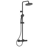 Ideal Standard CeraTherm - Sprchový set T25 s termostatem, 20 cm, 1 proud, černá A7545XG
