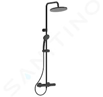 Ideal Standard CeraTherm - Sprchový set T25 s termostatem, 20 cm, 1 proud, černá A7546XG