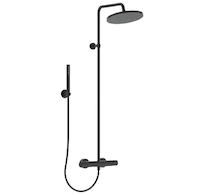 Ideal Standard CeraTherm - Sprchový set T25 s termostatem, 30 cm, 1 proud, černá BC748XG