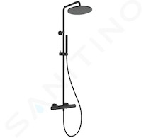 Ideal Standard Ceratherm T25 - Sprchový set s termostatem, průměr 25 cm, hedvábná černá A8489XG