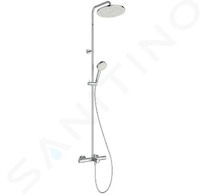 Ideal Standard Ceratherm T25 - Sprchový set s vanovým termostatem, průměr 25 cm, 2 proudy, chrom A8480AA