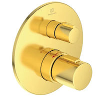 Ideal Standard CeraTherm - Termostatická sprchová baterie pod omítku, Brushed Gold A5813A2