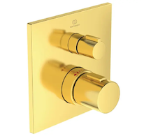 Ideal Standard CeraTherm - Termostatická sprchová baterie pod omítku, Brushed Gold A6956A2
