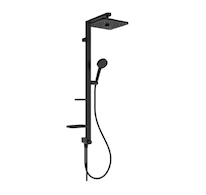 Ideal Standard CeraTwist ALU+ - Sprchový set bez baterie, 26x26 cm, 2 proudy, hedvábná černá BE213XG