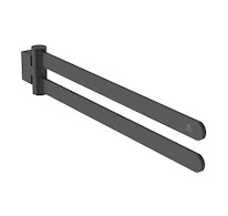 Ideal Standard Conca - Držák ručníků, délka 45 cm, hedvábná černá T5396XG