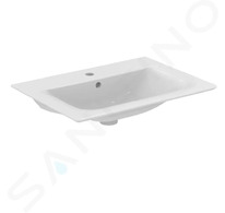 Ideal Standard Connect Air - Umyvadlo nábytkové 64x46x17 cm, s přepadem, otvor pro baterii, s Ideal Plus, bílá E0289MA