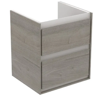 Ideal Standard Connect Air - Umyvadlová skříňka 43x40x52 cm, šedý dub/matný bílý lak E1608PS