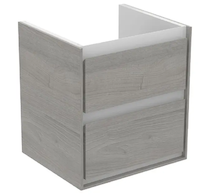 Ideal Standard Connect Air - Umyvadlová skříňka 48x41x52 cm, šedý dub/matný bílý lak E1607PS