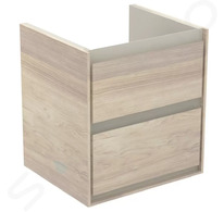 Ideal Standard Connect Air - Umyvadlová skříňka 48x41x52 cm, světlé dřevo/matný světle hnědý lak E1607UK