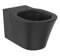 Ideal Standard Connect Air - Závěsné WC, AquaBlade, černá E0054V3