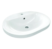 Ideal Standard Connect - Umyvadlo zápustné, 55x43 cm, s přepadem, 1 otvor pro baterii, bílá E503901