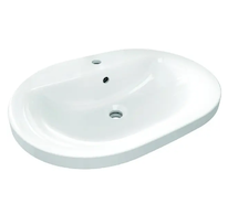 Ideal Standard Connect - Umyvadlo zápustné, 62x46 cm, s přepadem, 1 otvor pro baterii, bílá E504001