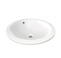 Ideal Standard Connect - Umyvadlo zápustné, průměr 48 cm, bez otvoru pro baterii, bílá E505401