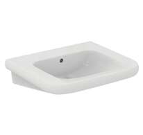 Ideal Standard Contour 21+ - Umyvadlo bezbariérové 65x56 cm, s přepadem, bez otvoru pro baterii, SmartGuard+, bílá E3623HY