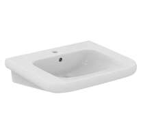 Ideal Standard Contour 21+ - Umyvadlo bezbariérové 65x56 cm, s přepadem, otvor pro baterii, SmartGuard+, bílá E3622HY