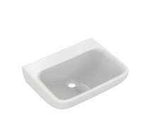 Ideal Standard Contour 21+ - Umývátko 50x40 cm, bez přepadu, bez otvoru pro baterii, SmartGuard+, bílá E1725HY