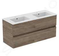 Ideal Standard Eurovit+ - Skříňka s dvojumyvadlem, 55x120x44 cm, 2 zásuvky, ořech R0576Y9