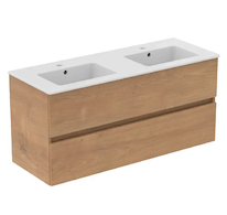 Ideal Standard Eurovit+ - Skříňka s dvojumyvadlem, 55x120x44 cm, 2 zásuvky, přírodní dub R0576Y8