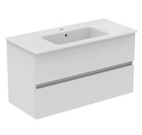 Ideal Standard Eurovit+ - Skříňka s umyvadlem, 55x100x44 cm, 2 zásuvky, lesklá bílá R0575WG