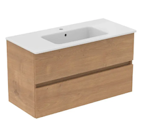 Ideal Standard Eurovit+ - Skříňka s umyvadlem, 55x100x44 cm, 2 zásuvky, přírodní dub R0575Y8