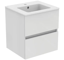Ideal Standard Eurovit - Skříňka s umyvadlem, 55x50x44 cm, 2 zásuvky, lesklá bílá R0571WG