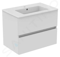 Ideal Standard Eurovit+ - Skříňka s umyvadlem, 55x70x44 cm, 2 zásuvky, lesklá bílá R0573WG