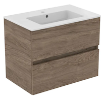 Ideal Standard Eurovit+ - Skříňka s umyvadlem, 55x70x44 cm, 2 zásuvky, ořech R0573Y9