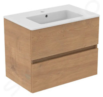Ideal Standard Eurovit+ - Skříňka s umyvadlem, 55x70x44 cm, 2 zásuvky, přírodní dub R0573Y8