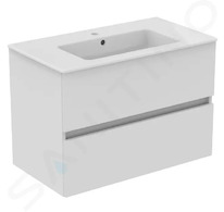 Ideal Standard Eurovit+ - Skříňka s umyvadlem, 55x80x44 cm, 2 zásuvky, lesklá bílá R0574WG