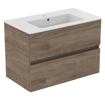 Ideal Standard Eurovit+ - Skříňka s umyvadlem, 55x80x44 cm, 2 zásuvky, ořech R0574Y9