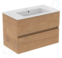 Ideal Standard Eurovit+ - Skříňka s umyvadlem, 55x80x44 cm, 2 zásuvky, přírodní dub R0574Y8