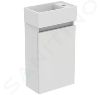 Ideal Standard Eurovit+ - Skříňka s umývátkem, 55x35x20 cm, 1 dvířka, lesklá bílá R0569WG