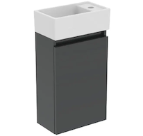 Ideal Standard Eurovit+ - Skříňka s umývátkem, 55x35x20 cm, 1 dvířka, tmavě šedá R0569TI