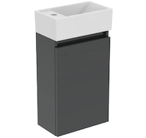 Ideal Standard Eurovit+ - Skříňka s umývátkem, 55x35x20 cm, 1 dvířka, tmavě šedá R0570TI