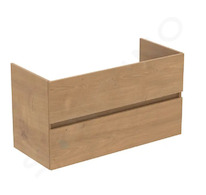 Ideal Standard Eurovit - Umyvadlová skříňka, 55x100x44 cm, 2 zásuvky, dub R0265Y8
