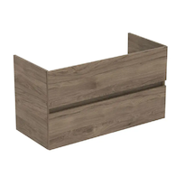 Ideal Standard Eurovit+ - Umyvadlová skříňka, 55x100x44 cm, 2 zásuvky, ořech R0265Y9