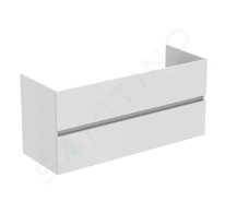 Ideal Standard Eurovit - Umyvadlová skříňka, 55x120x44 cm, 2 zásuvky, lesklá bílá R0266WG