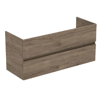 Ideal Standard Eurovit+ - Umyvadlová skříňka, 55x120x44 cm, 2 zásuvky, ořech R0266Y9