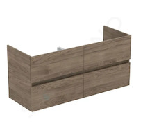 Ideal Standard Eurovit - Umyvadlová skříňka, 55x120x44 cm, 4 zásuvky, ořech R0267Y9