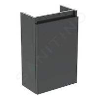 Ideal Standard Eurovit - Umyvadlová skříňka, 55x35x20 cm, 1 dvířka, panty L/P, lesklá šedá R0271TI