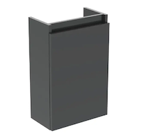 Ideal Standard Eurovit+ - Umyvadlová skříňka, 55x35x20 cm, 1 dvířka, panty L/P, lesklá šedá R0271TI