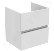 Ideal Standard Eurovit - Umyvadlová skříňka, 55x50x44 cm, 2 zásuvky, lesklá bílá R0256WG