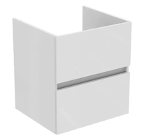 Ideal Standard Eurovit+ - Umyvadlová skříňka, 55x50x44 cm, 2 zásuvky, lesklá bílá R0256WG