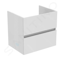 Ideal Standard Eurovit - Umyvadlová skříňka, 55x60x44 cm, 2 zásuvky, lesklá bílá R0259WG
