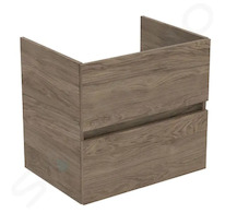 Ideal Standard Eurovit - Umyvadlová skříňka, 55x60x44 cm, 2 zásuvky, ořech R0259Y9