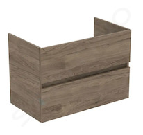 Ideal Standard Eurovit - Umyvadlová skříňka, 55x80x44 cm, 2 zásuvky, ořech R0263Y9