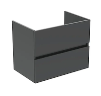 Ideal Standard Eurovit+ - Umyvadlová skříňka, 70x55x44 cm, 2 zásuvky, tmavě šedá R0261TI
