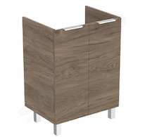 Ideal Standard Eurovit - Umyvadlová skříňka, 84x60x44 cm, 2 dvířka, panty L/P, ořech R0258Y9