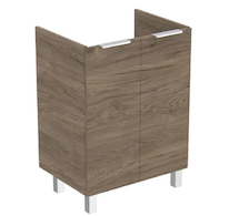 Ideal Standard Eurovit+ - Umyvadlová skříňka, 84x60x44 cm, 2 dvířka, panty L/P, ořech R0258Y9